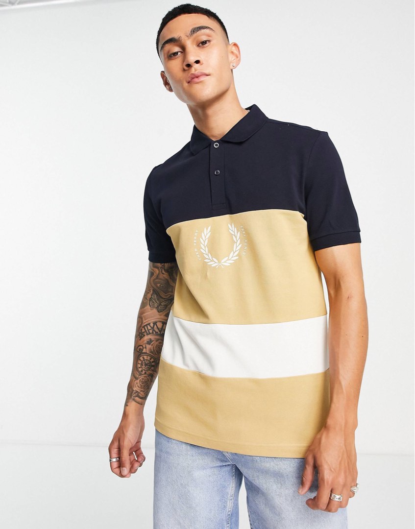 Fred perry block collar discount