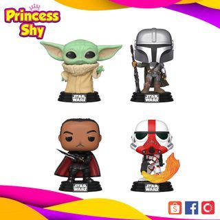 Funko Pop! Star Wars Mandalorian 4 Pack Grogu Moff Gideon Incinerator Glow in The Dark 58570