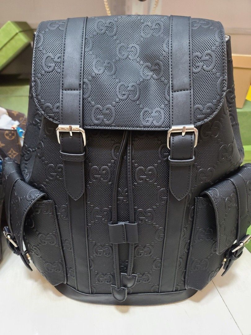 Black gucci back pack clearance