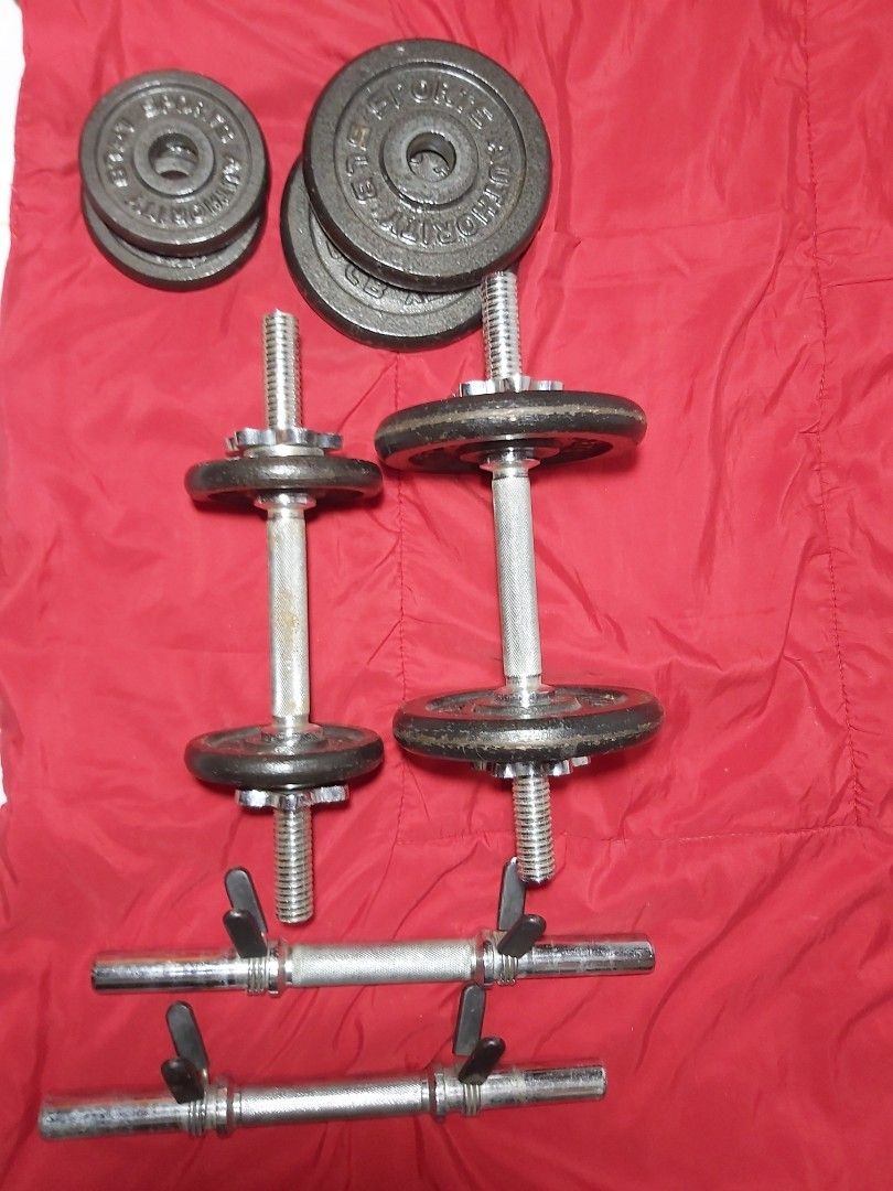 Gym Weights Set, Sports Equipment, Exercise & Fitness, Weights