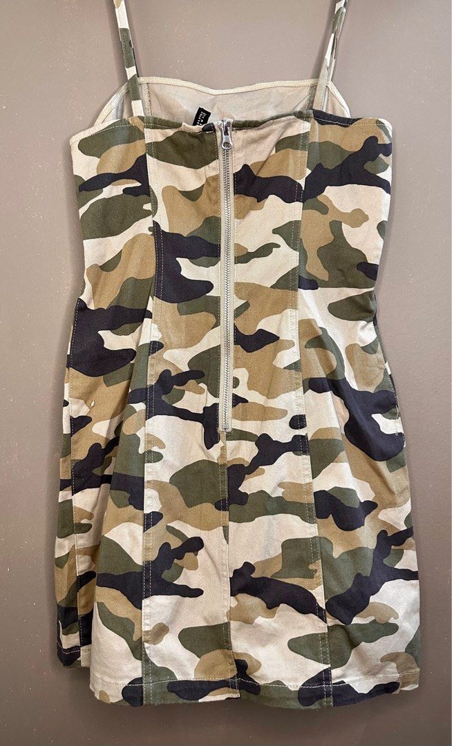 Camo deals dress h&m