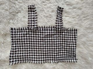 HOUNDSTOOTH OUTER TOP NO BRAND