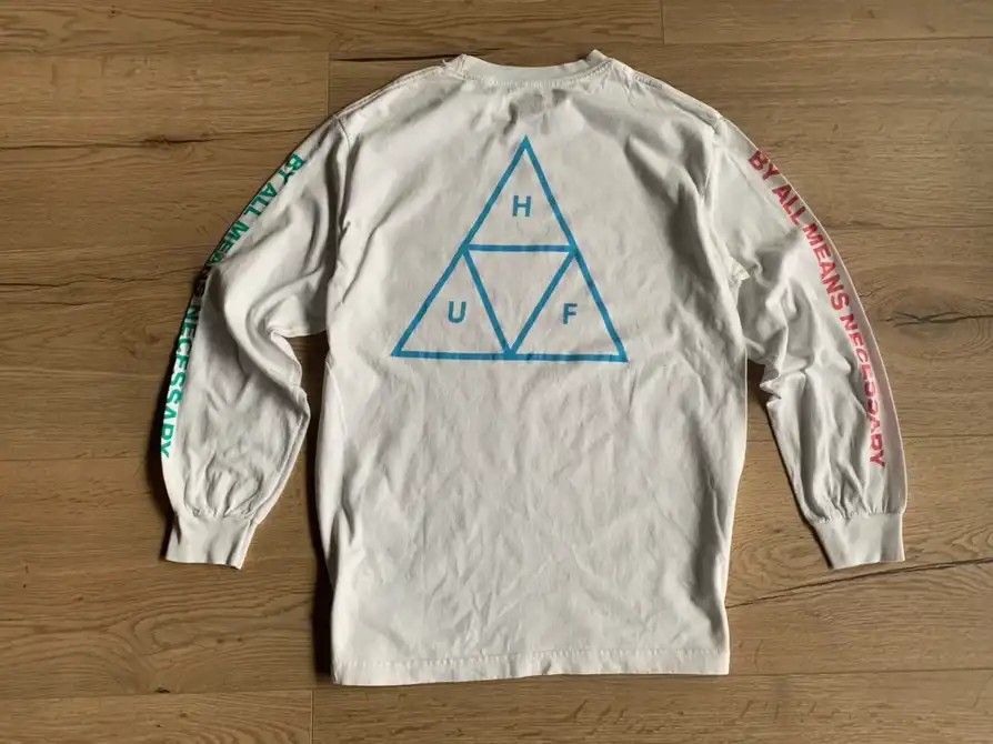Huf Crewneck (Category: Coats, Jackets and Outerwear) located in Aritao. Submitted by moanthrift (Listing ID 1233247131, Image 2). Description: needs wash no issue medium-large frame.