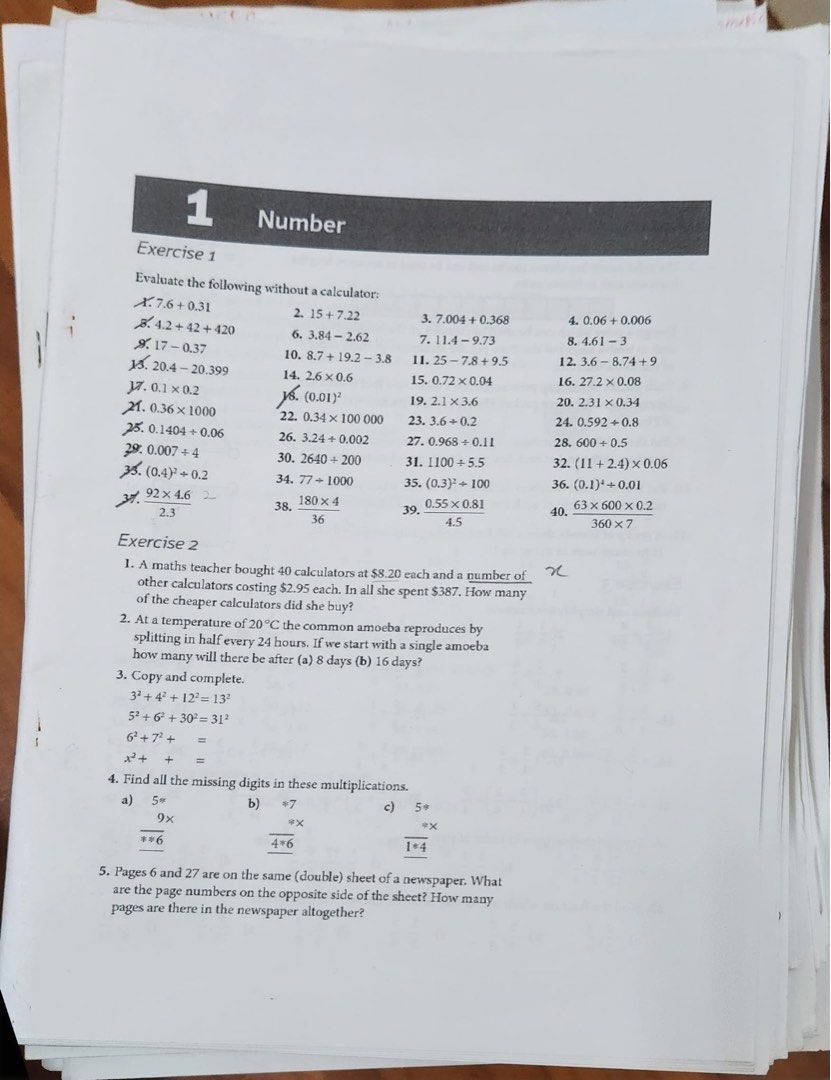 Igcse mathematics 0670 topical questions hobbies toys books