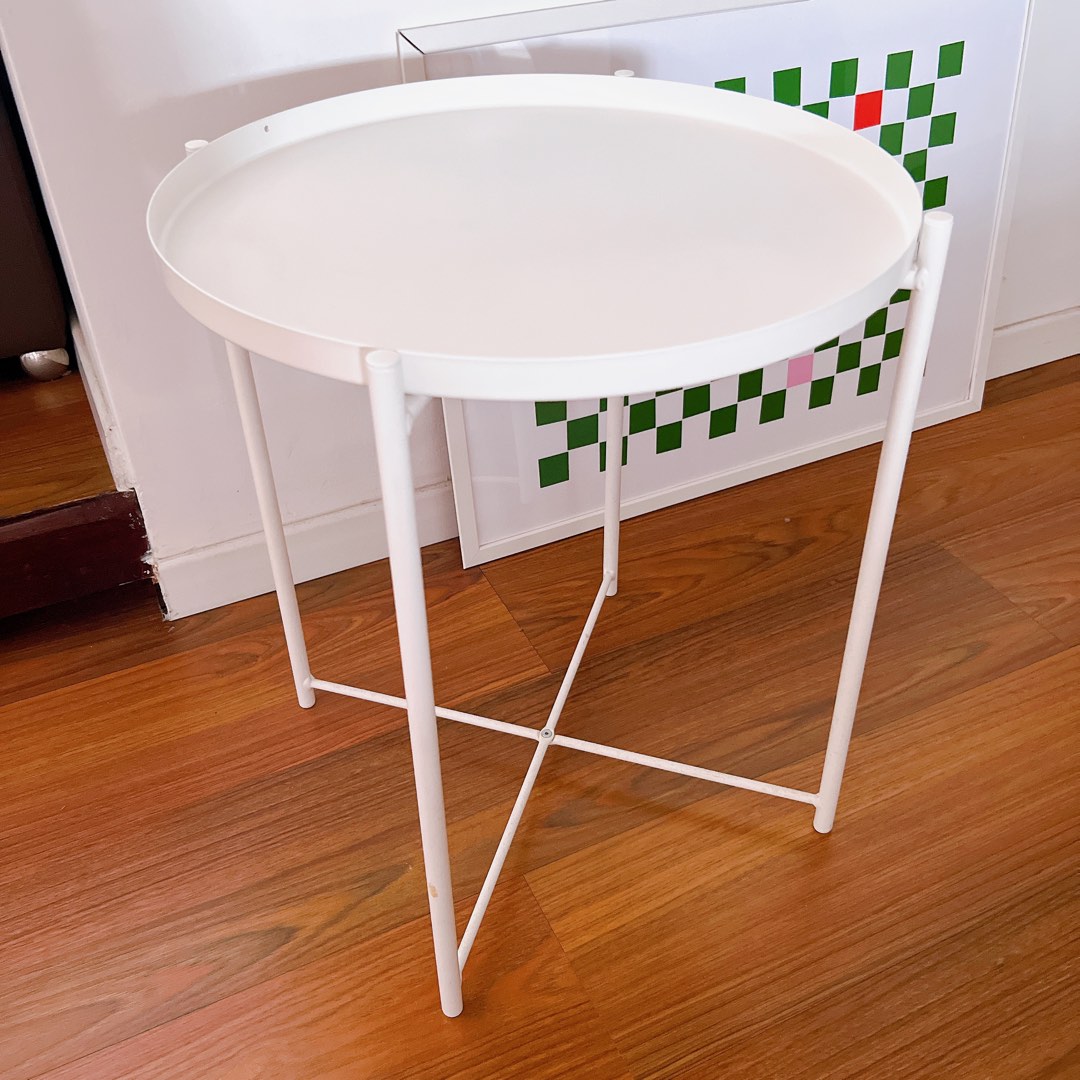 Ikea GLADOM tray table side table, Furniture & Home Living, Furniture, Tables & Sets on Carousell