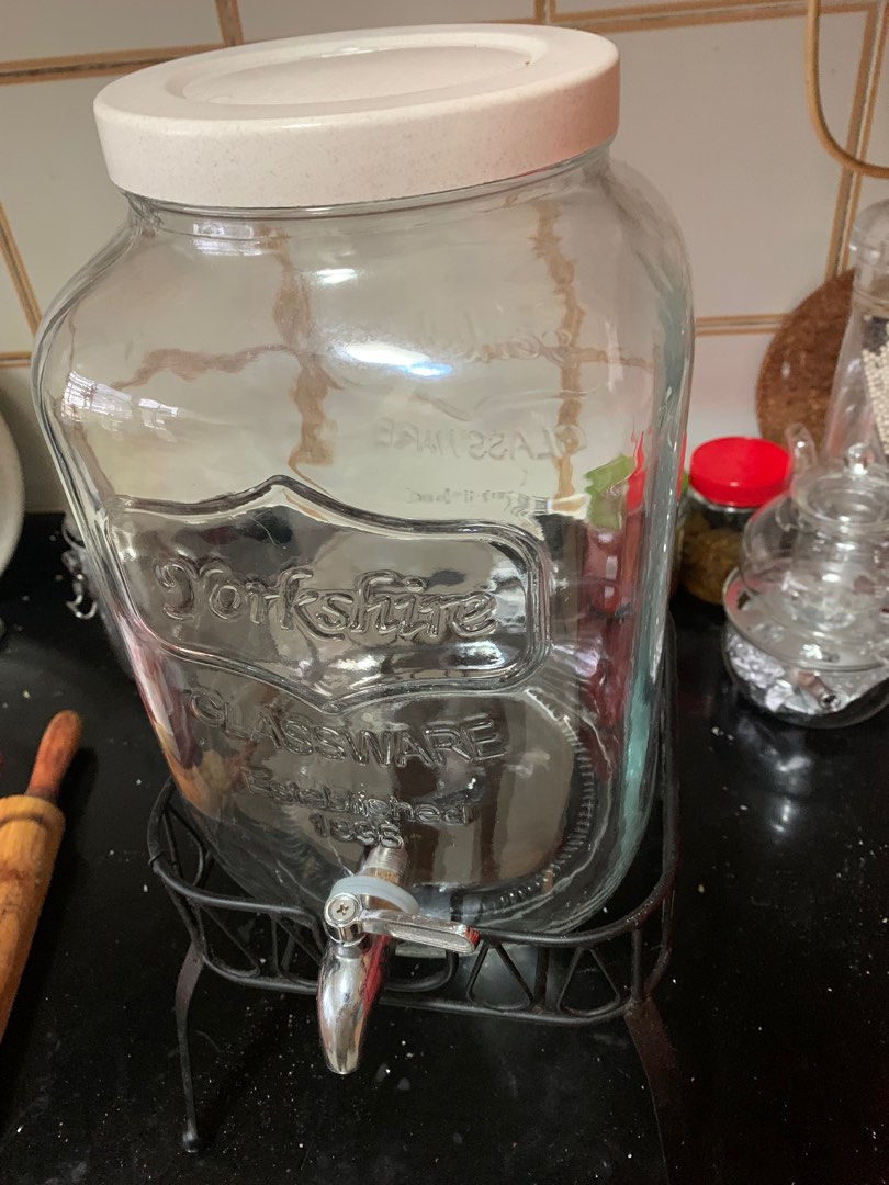 Ikea Glass Jar Water Dispenser, TV & Home Appliances, Kitchen