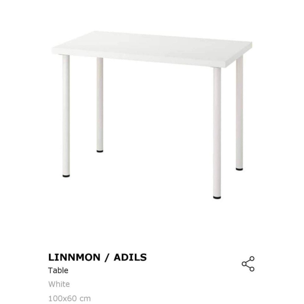 LINNMON / ADILS (Ikea study table 100x60 cm)