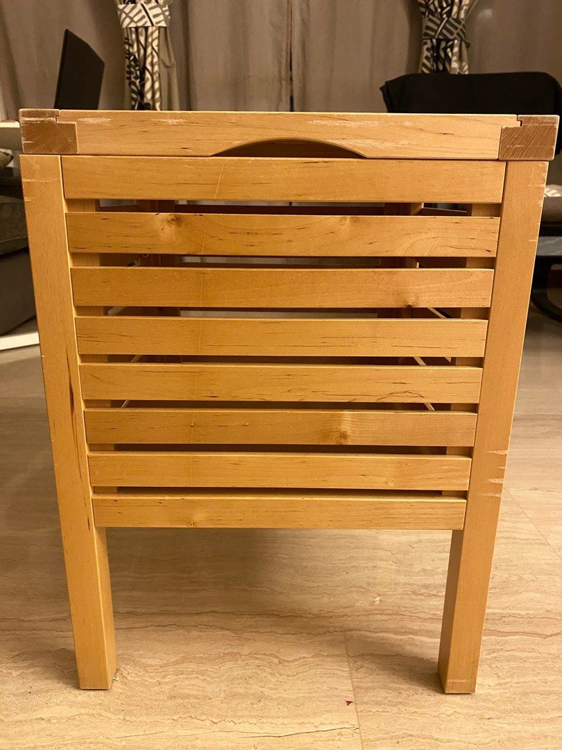 Ikea MOLGER Storage Stool, Furniture & Home Living, Furniture, Shelves