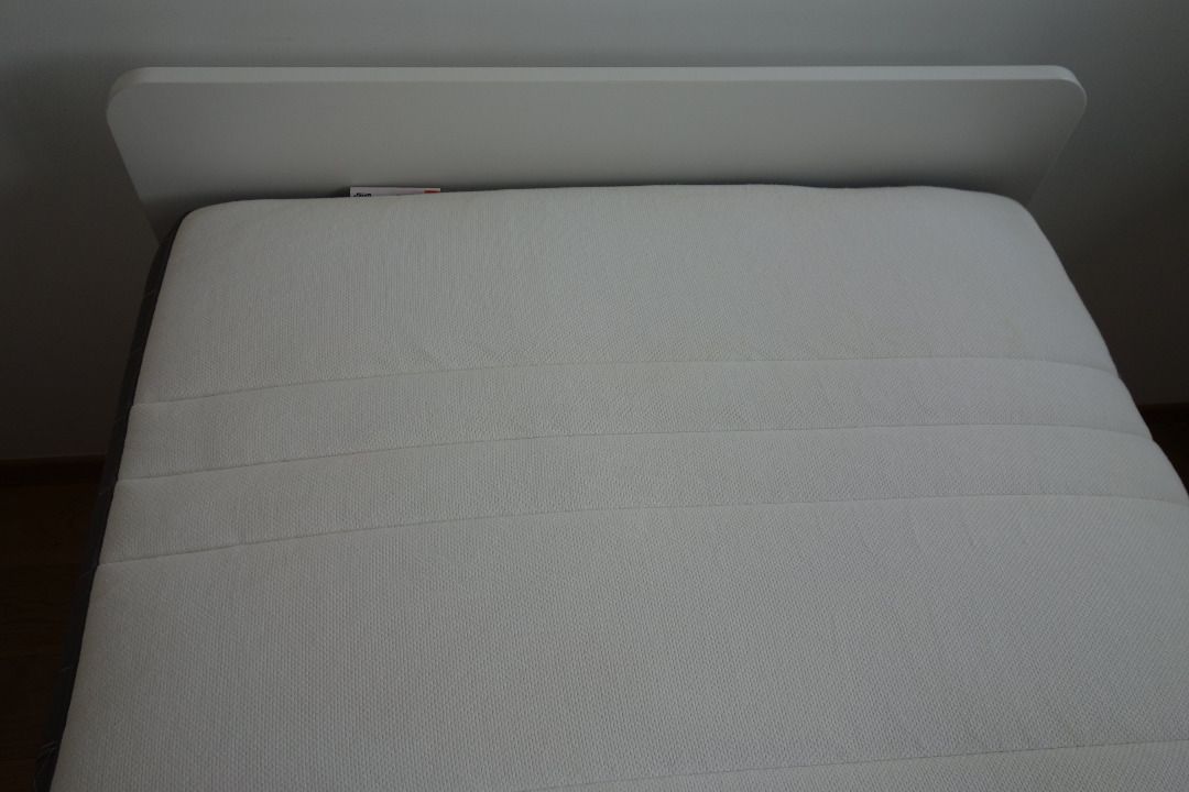 Ikea Slakt single bed & Hovag pocket spring mattress, Furniture & Home