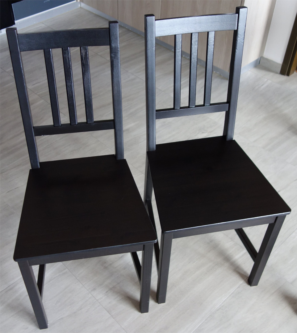 Ikea Stefan black dining chair x 2, Furniture & Home Living, Furniture