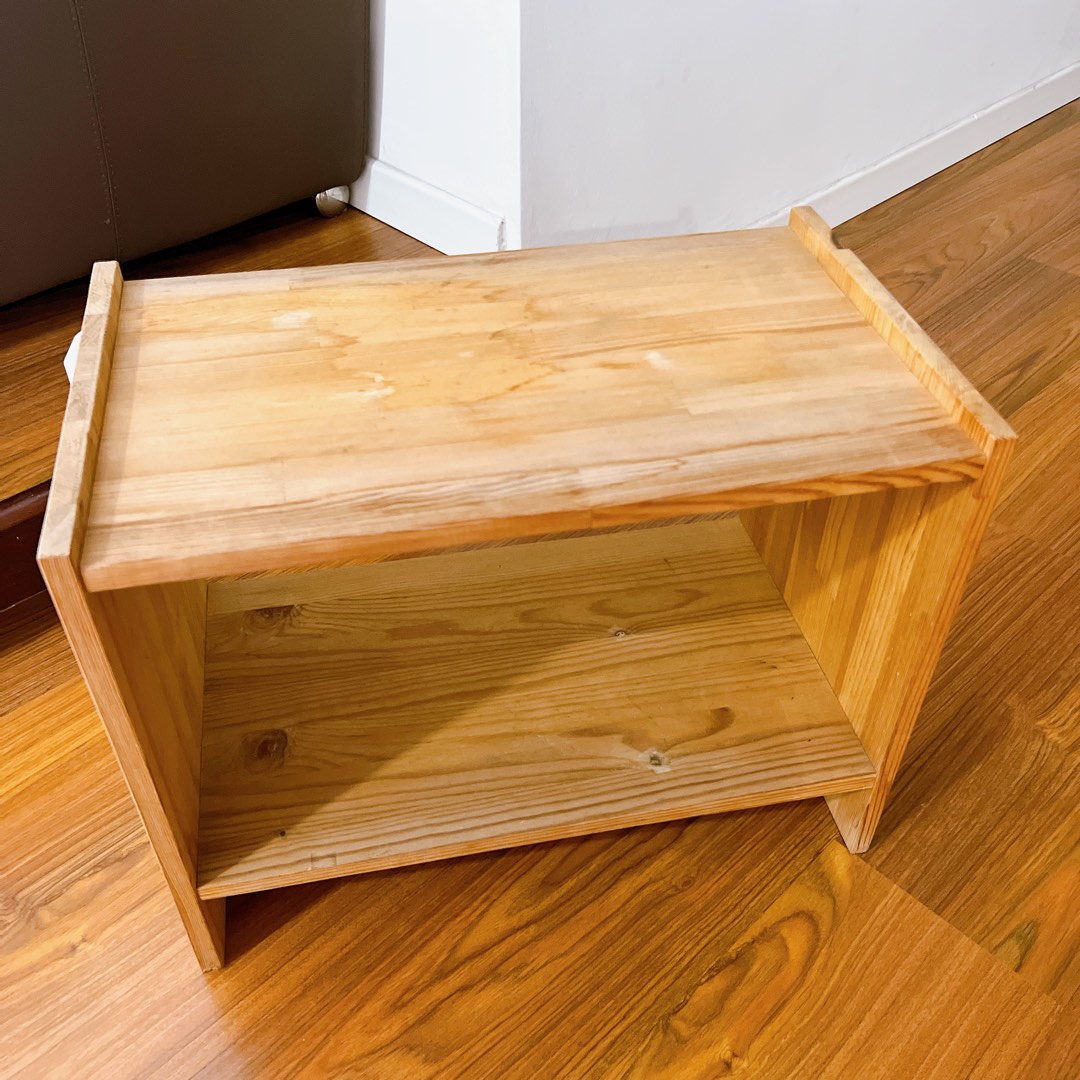 Ikea wood shelf rack, Furniture & Home Living, Furniture, Shelves