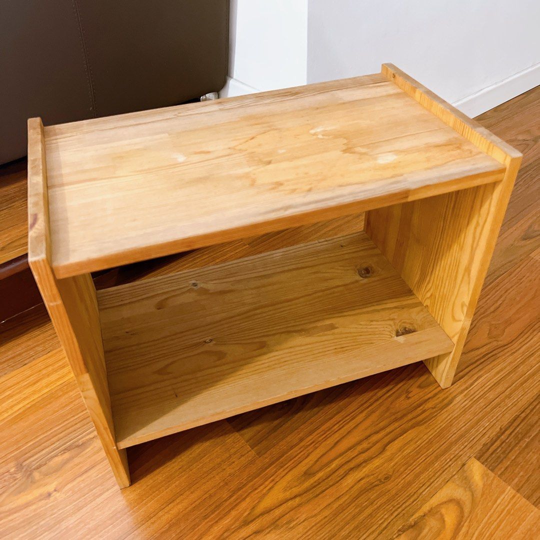 Ikea wood shelf rack, Furniture & Home Living, Furniture, Shelves, & Racks on Carousell