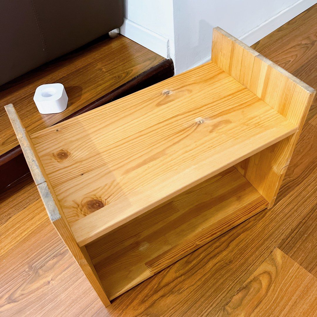 Ikea wood shelf rack, Furniture & Home Living, Furniture, Shelves, & Racks on Carousell