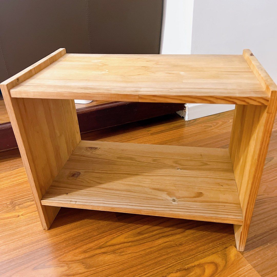 Ikea wood shelf rack, Furniture & Home Living, Furniture, Shelves, & Racks on Carousell