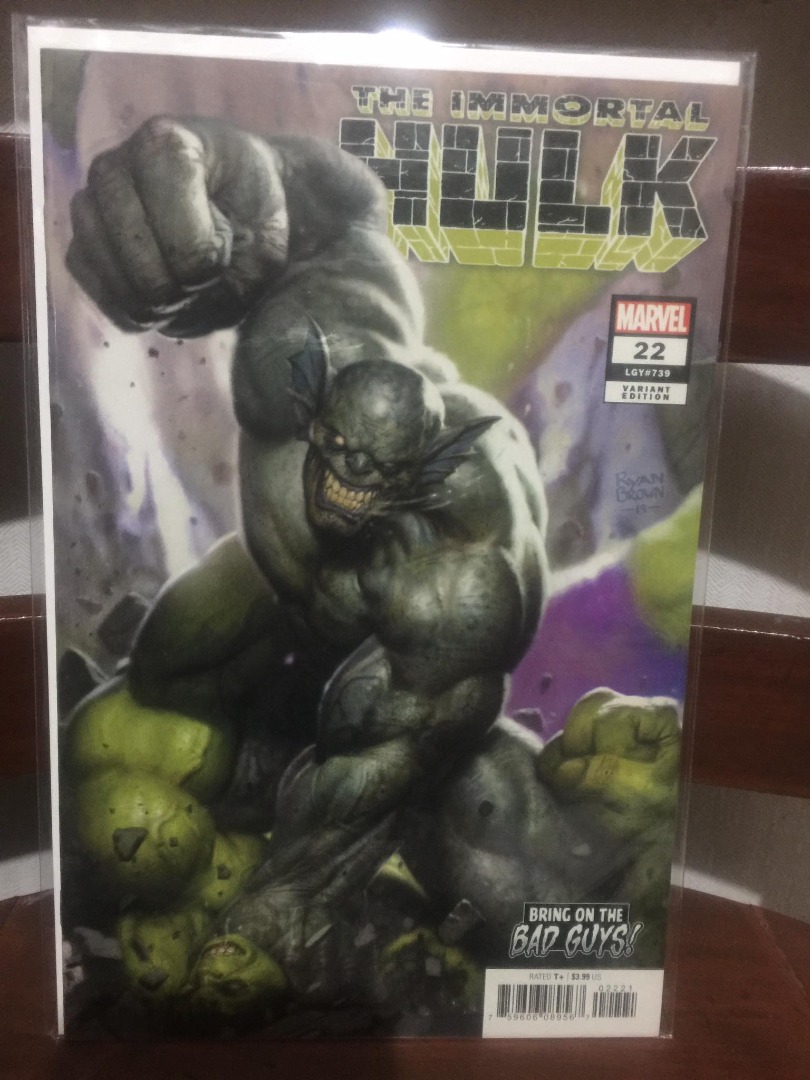 IMMORTAL HULK #22 Ryan Brown Bring on the Bad Guys variant on Carousell