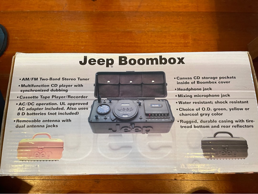 JEEP BOOMBOX FOR CAMPING/DJ GOOD STUFF HERE, Audio, Soundbars, Speakers
