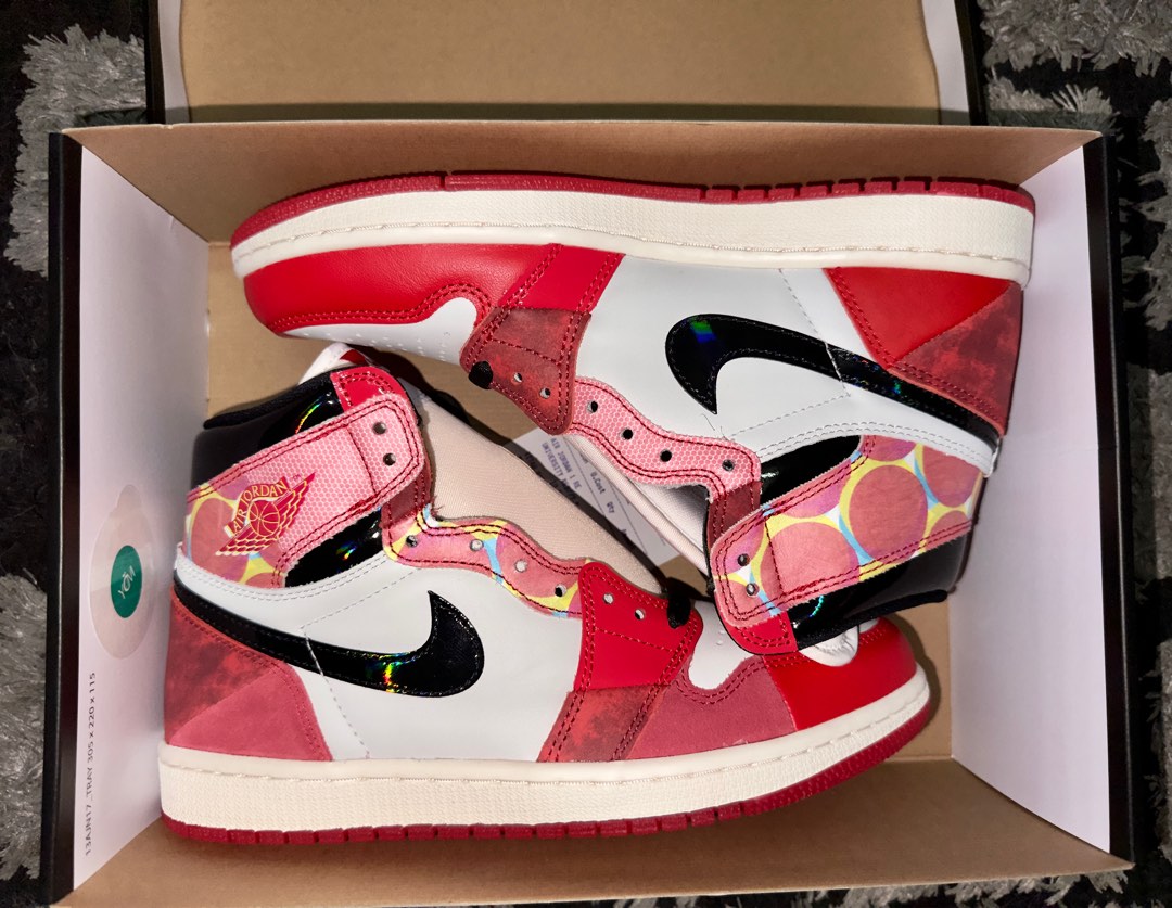 Jordan 1 x Spiderman Across the Spider verse Men s Fashion
