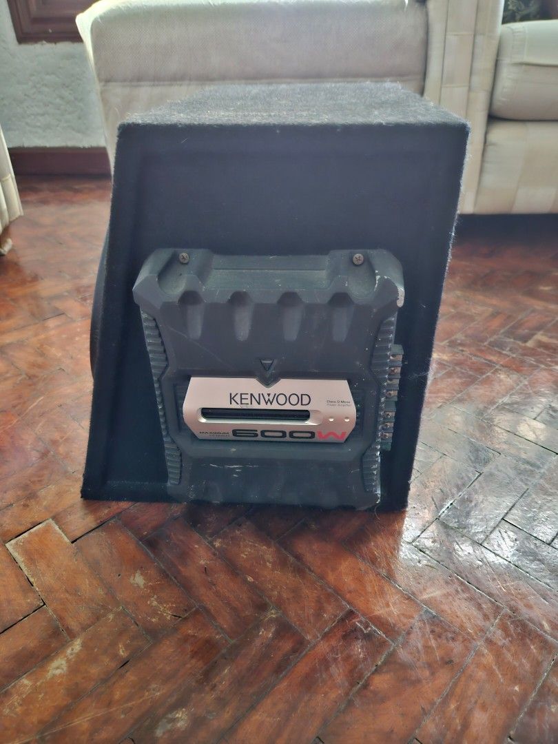 Kenwood 800w subwoofer with 600w amplifier for car, Audio, Soundbars
