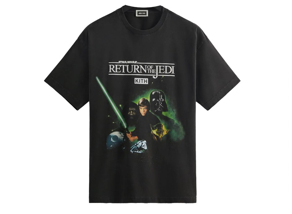 Kith star wars luke poster vintage tee size L, 男裝, 上身及套裝, T