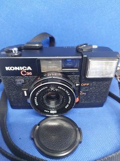 KONICA C35 EF,KONICA HEXANON LENS 38MM F2.8,(BEST BUY TOP MINT).