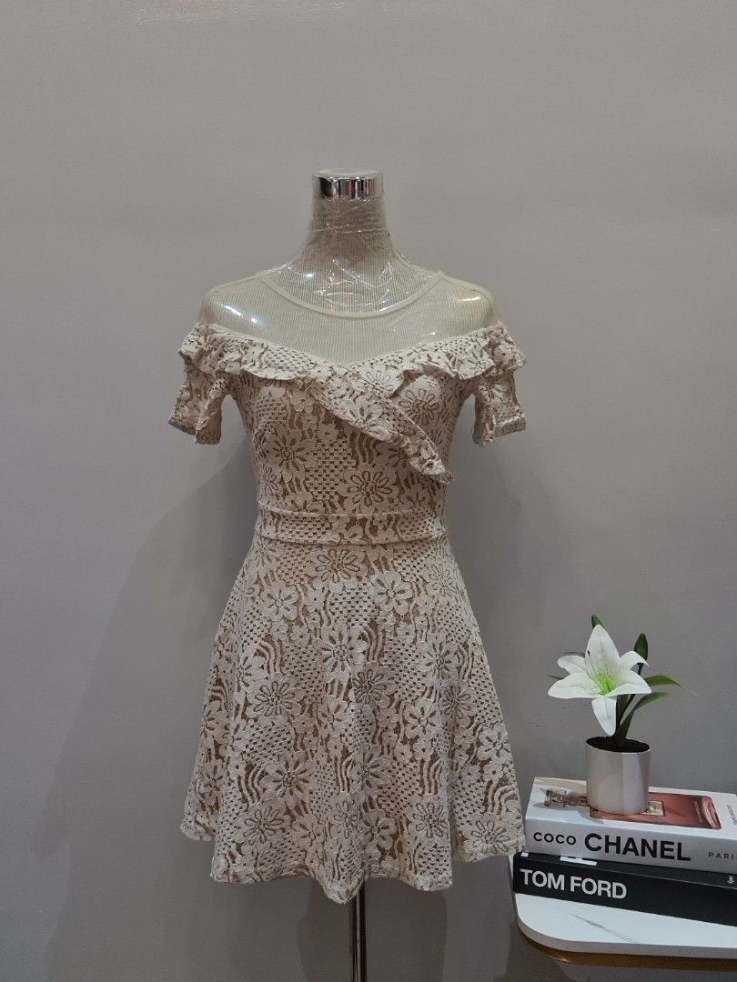 Lace Self Portrait Nude Formal Dress On Carousell