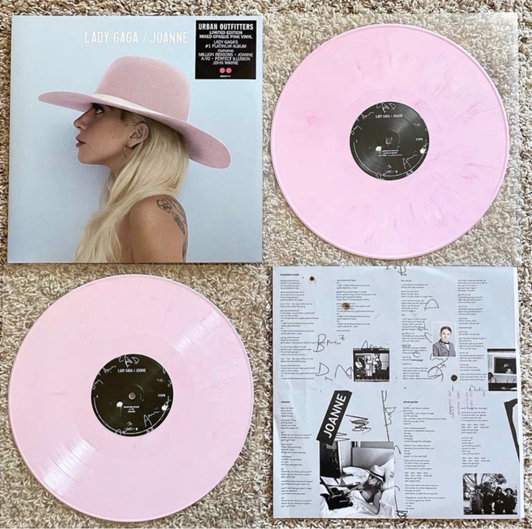 Lady Gaga Joanne UO pink LPレコード Vinyl