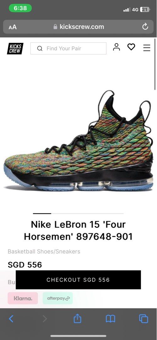 LeBron 15 Four horsemen Flyknit
