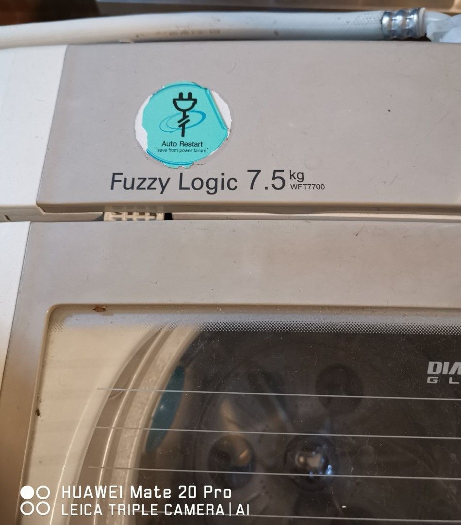 LG Turbo Drum Fuzzy Logic 7.5 kg, TV & Home Appliances, Washing