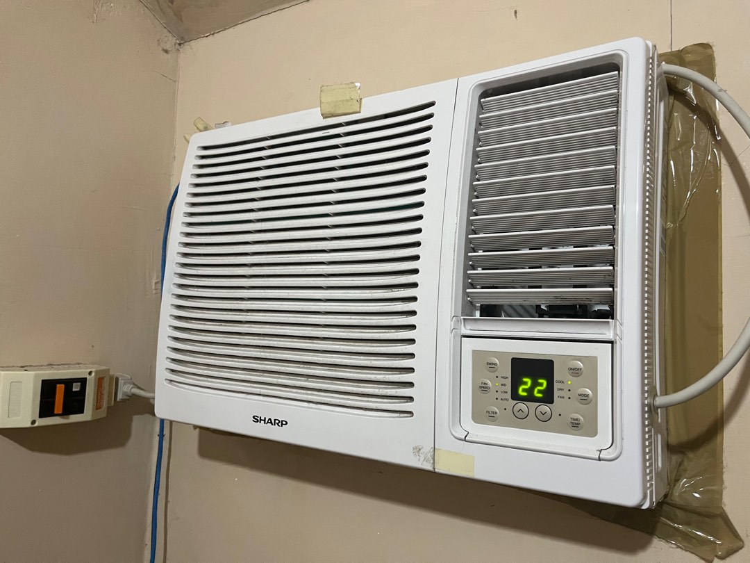 Lightly Used SHARP 1.5hp Non- Inverter Window Type AC, TV & Home ...