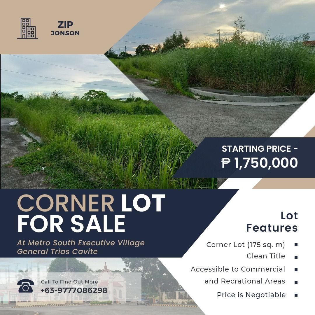 LOT FOR SALE Metro South Executive Village (General Trias Cavite