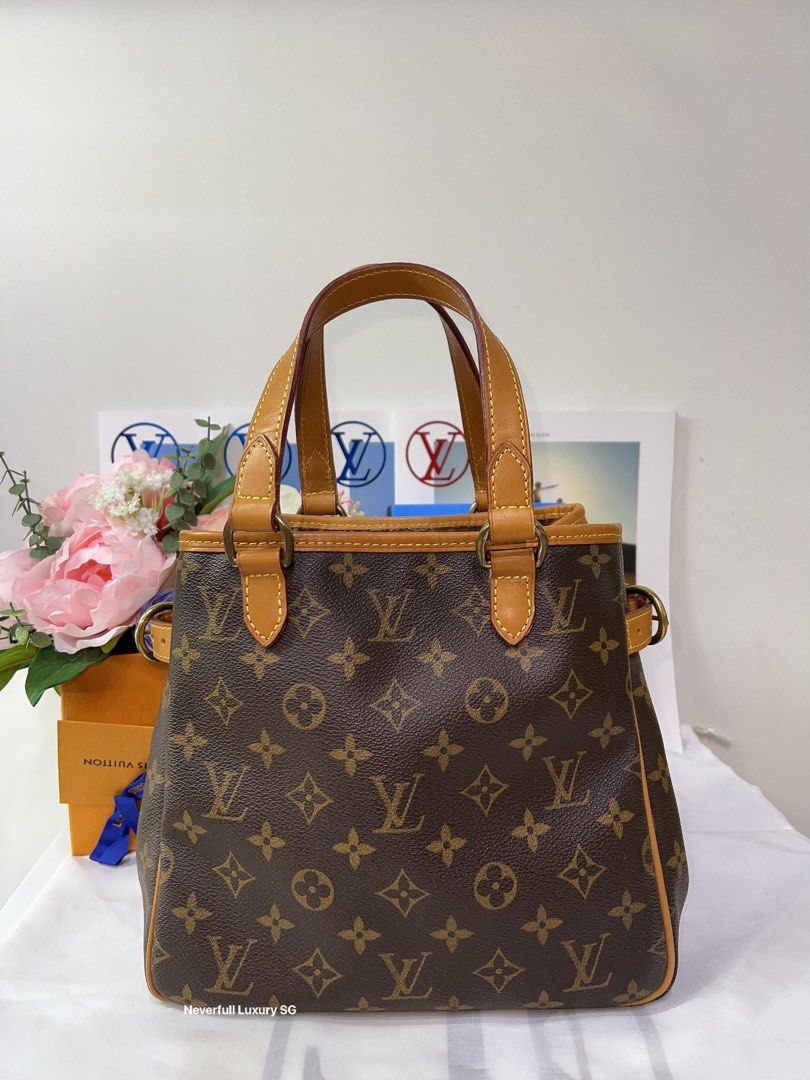 L.V Monogram Canvas Batignolles Vertical PM, Luxury, Bags & Wallets on  Carousell