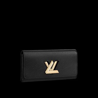 Louis Vuitton Grey Galet Veau Cachemire Leather Comete Wallet