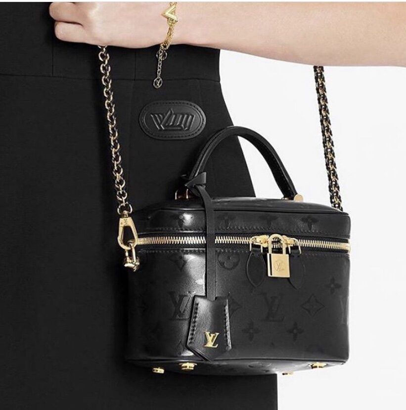 Louis Vuitton Black Monogram Ink Vanity PM Bag