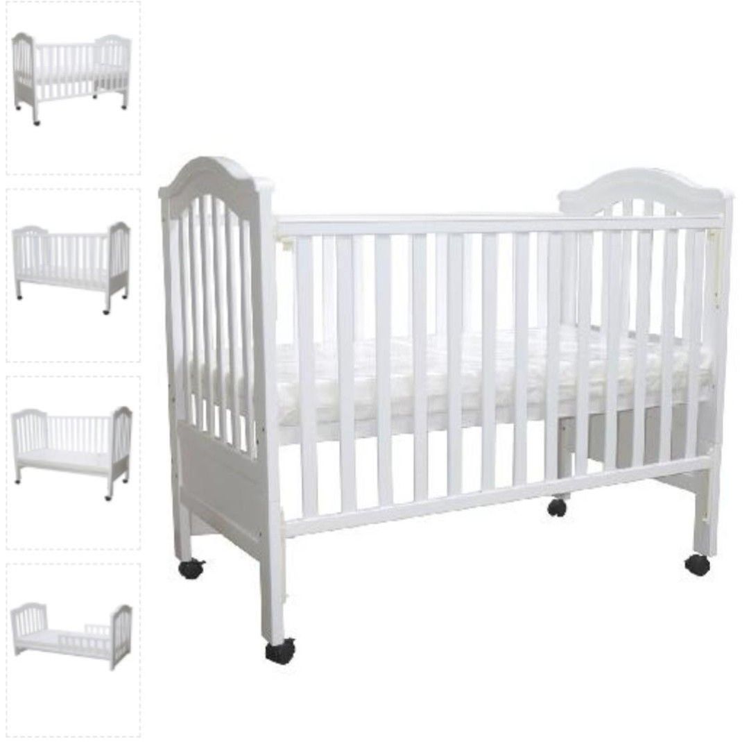 MaMa Love White Baby Cot, Babies & Kids, Baby Nursery & Kids Furniture ...
