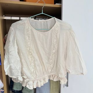 Mango embroidered top