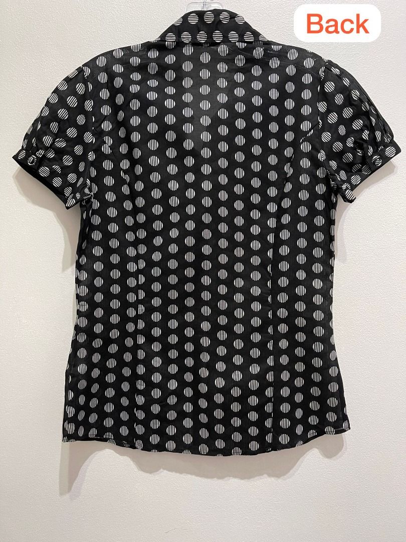 Marks & Spencer Dotted Blouse, Women's Fashion, Tops, Blouses on Carousell