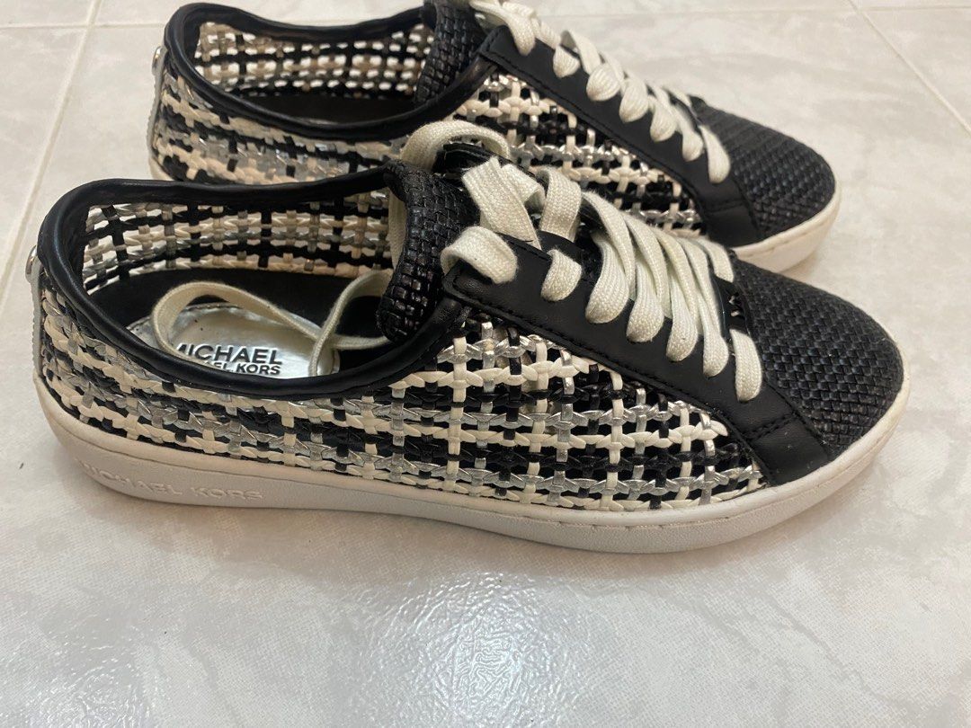 Michael kors olivia woven sneaker discount