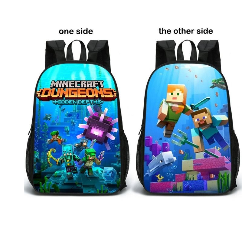 Minecraft Backpack, Men's Fashion, Bags, Backpacks on Carousell
