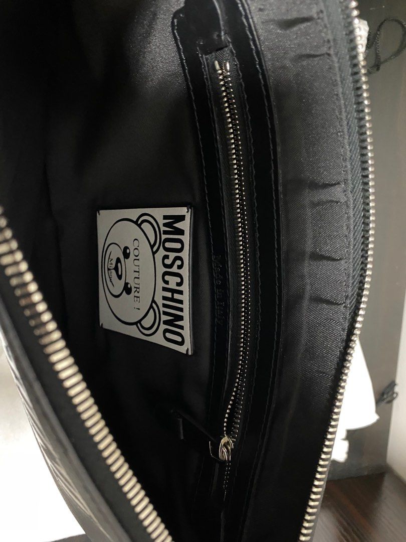 MOSCHINO Ladies Black Teddy Bear Clutch Bag Carousell