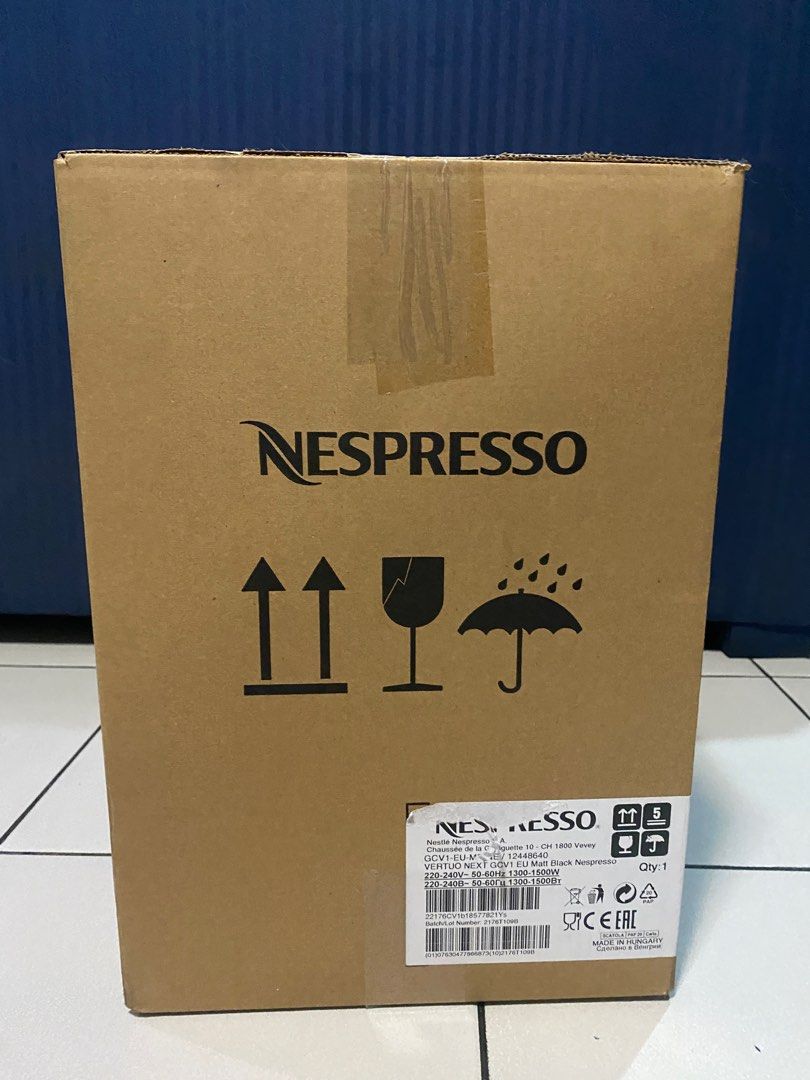 Nespresso Vertuo Next Black with free pods (Category: Coffee Machines & Makers) located in Quezon City. Submitted by cam000 (Listing ID 1233303845, Image 3). Description: Original price: 16,500 My price: P12,500 slightly negotiable RFS: I have another one Your Nespresso Vertuo Machine comes with these benefits: - A complimentary coffee sampling kit (Set of 12 capsules for tasting) - 2 years local warranty - Quick starting guide - Instruction book