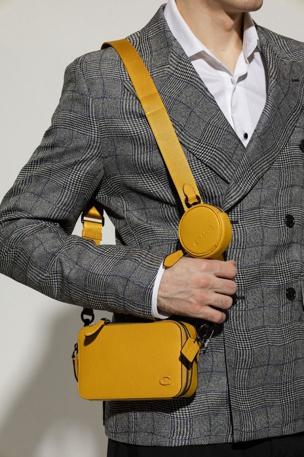 Coach yellow sling bag deals