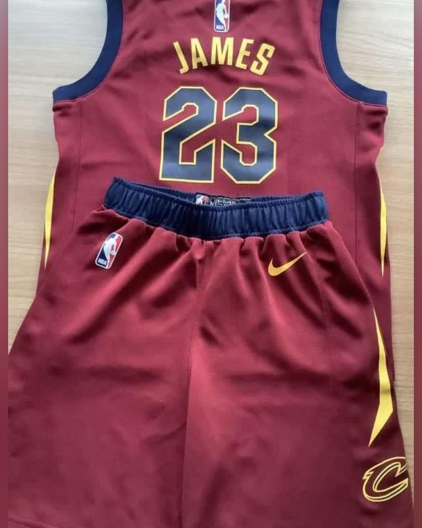 Cleveland Cavaliers LeBron James Finals Sleeved Jersey Black XL Authentic  CAVS