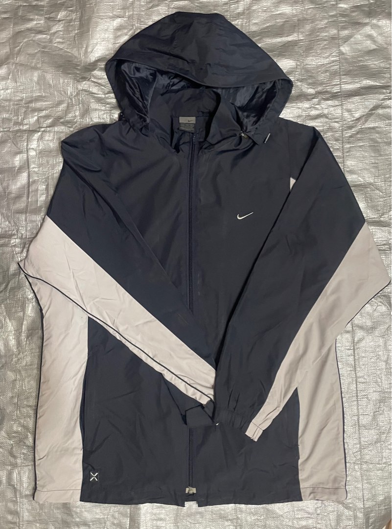 🥷NIKE RN#56323 內襯網 灰藍 古著教練外套, 他的時尚, 外套及戶外衣服在旋轉拍賣