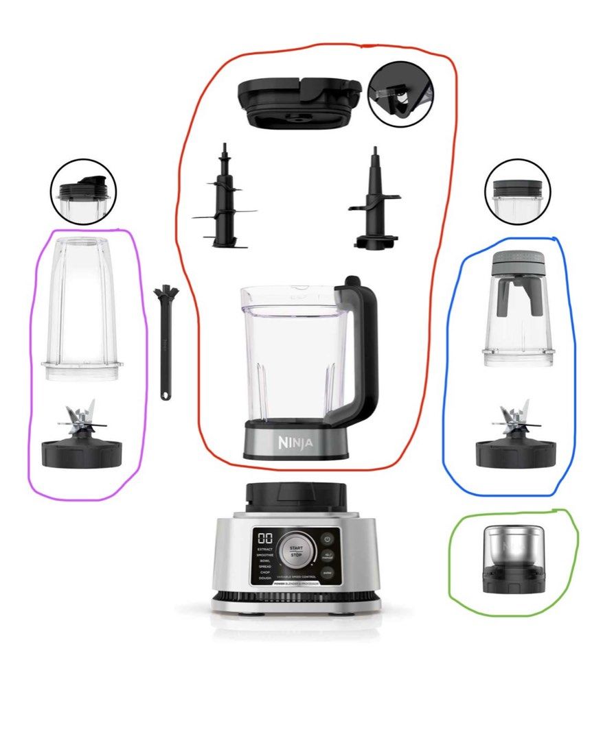 Ninja Blender CB352 coffee and spice grinder, TV & Home Appliances