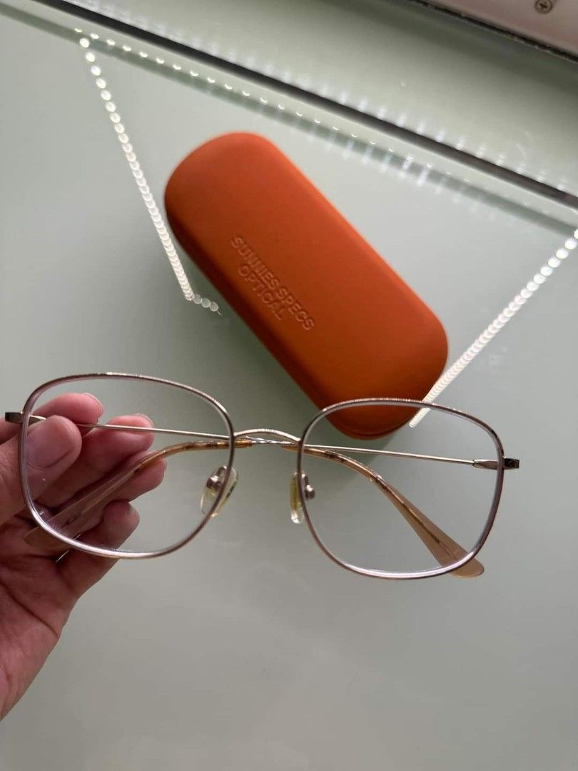 Original Sunnies Specs for her Optical Eyeglasses Frame Only Gold Frame