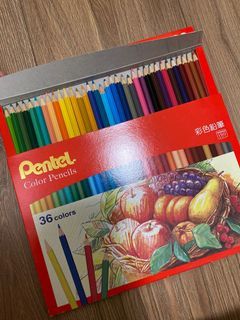 Pentel 36色彩色鉛筆