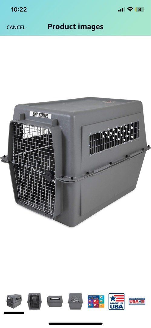 Petmate Vari Giant Kennel (Grey), Pet Supplies, Homes & Other Pet Accessories on Carousell