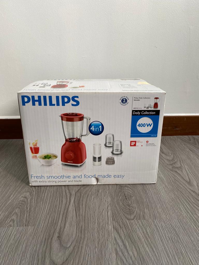 Philips 4 in 1 Blender Juicers HR2104 Daily Collection 400W, TV & Home