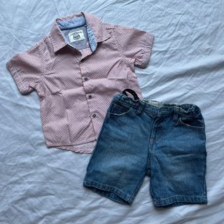 Gingersnaps polo & shorts terno