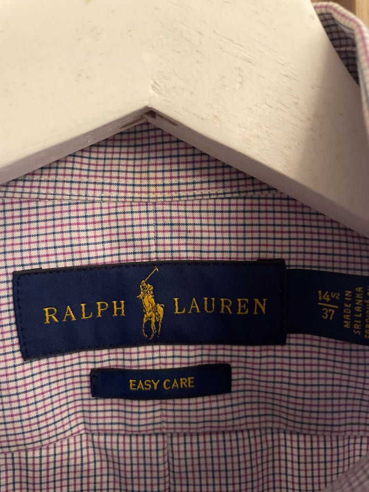 Ralph Lauren POLO RALPH LAUREN EASY CARE Wide collar long sleeve cotton check shirt Men's M Collar core included / eaa453812 main image 1